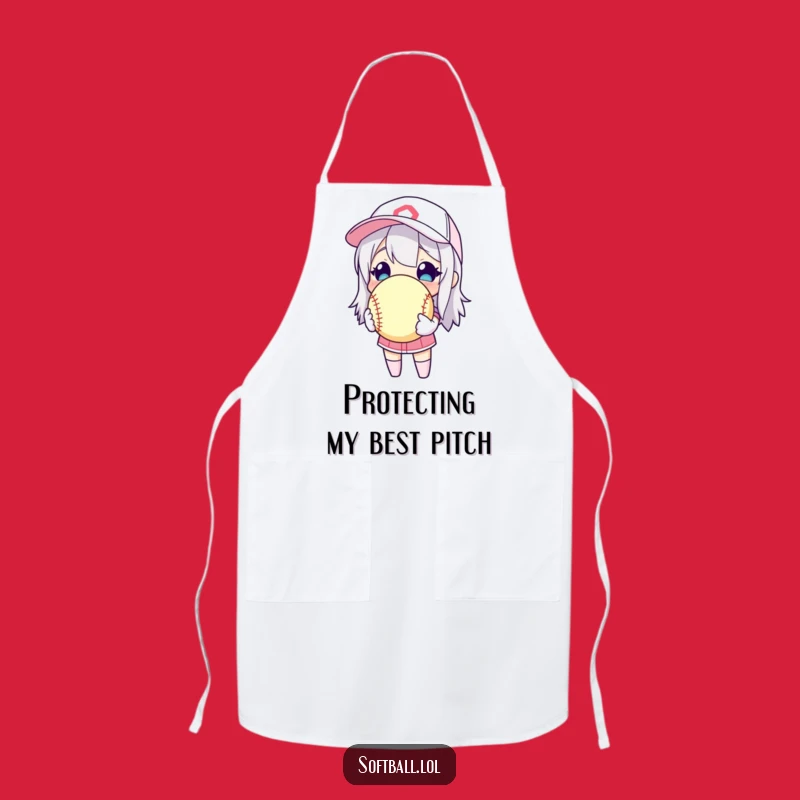 Funny Softball Possession Apron: Prized Ball Kitchen Wear, Perfect Funny Cook Gift