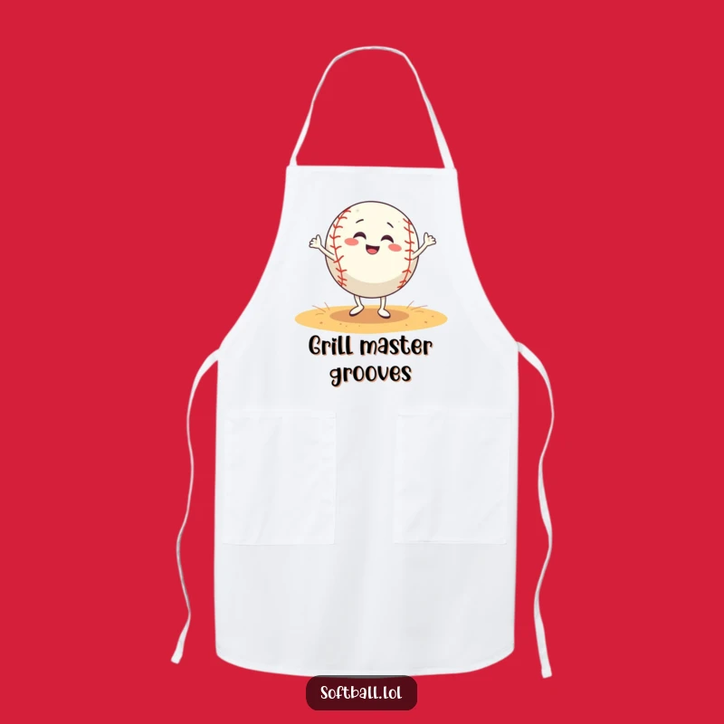 Funny Softball Dance Apron: Cook Up Laughs in the Kitchen