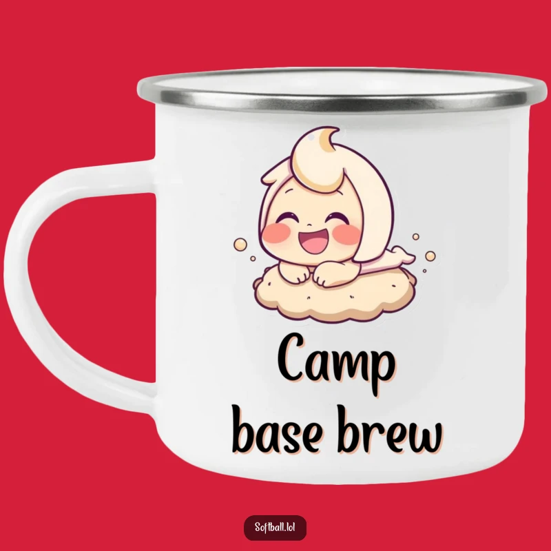 Funny Baseball Sloth Bear Camping Mug - Durable Drinkware for Sports Fans