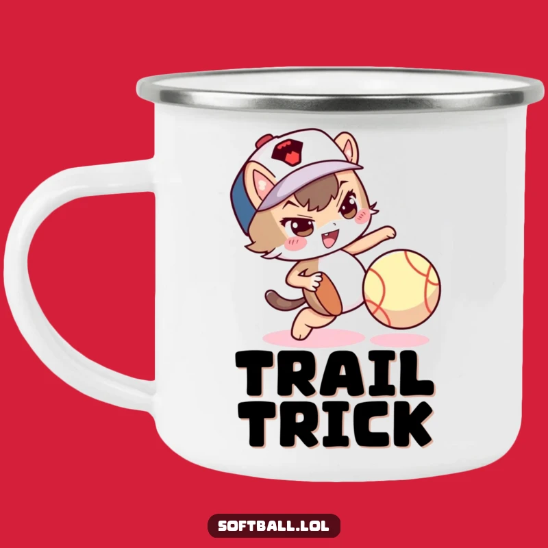 Funny Softball Trickster Mug: Mischievous Dribble, Rugged Funny Gift
