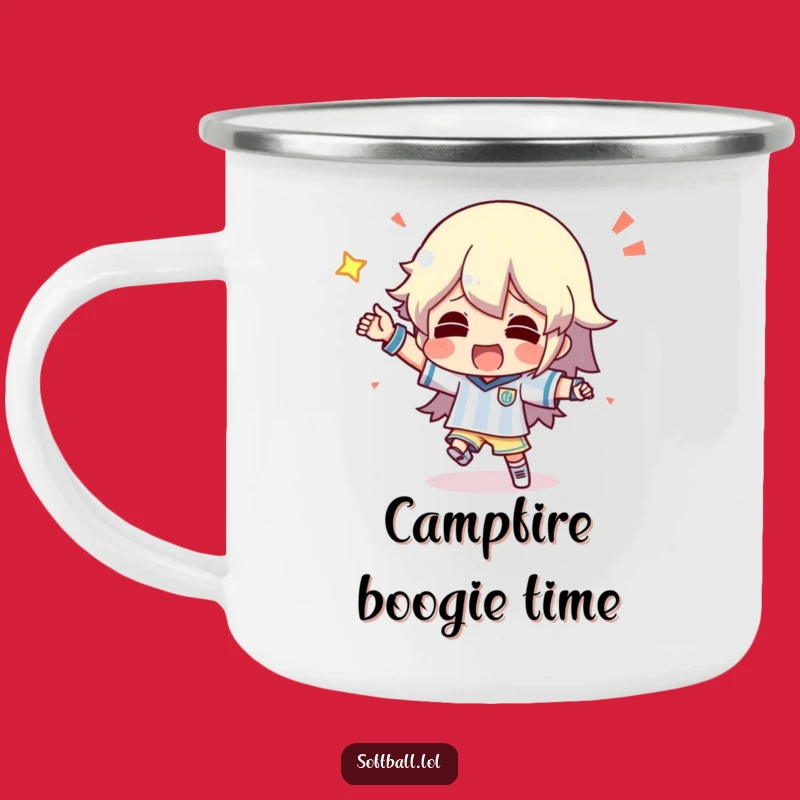 Funny Victory Dance Camping Mug - Outdoor Celebrations with Character