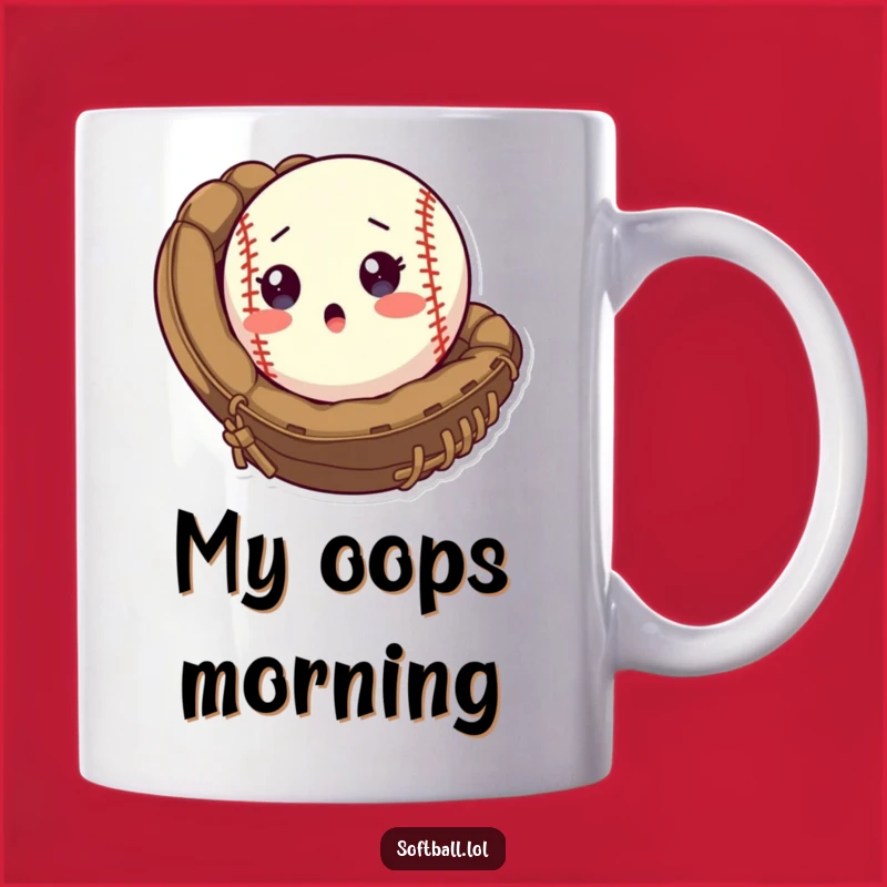 Funny Softball Surprise Mug: A Hilarious Baseball Moment Gift for Players
