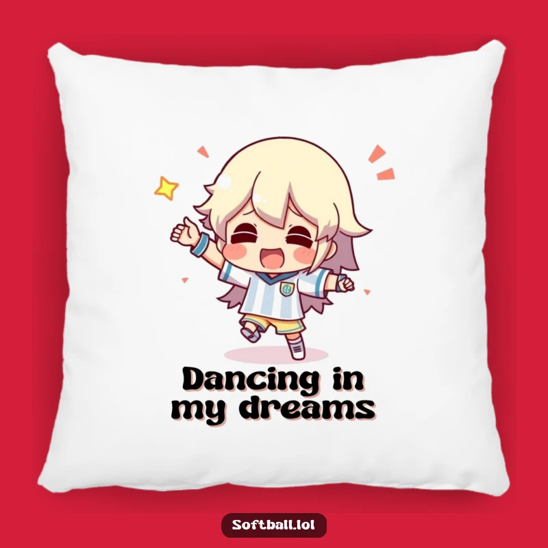 Funny Victory Dance Pillow - Comfy Cushion for Silly Celebrations