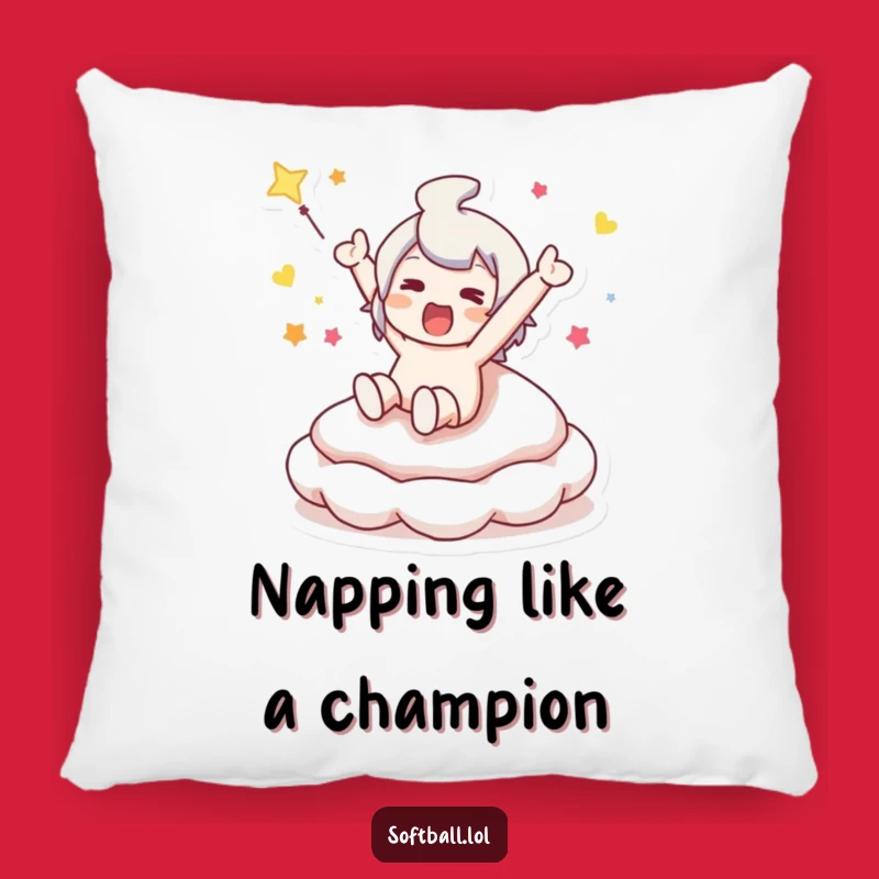 Funny Base Slide Pillow: Cozy Up with This Hilarious Sports-Themed Accent