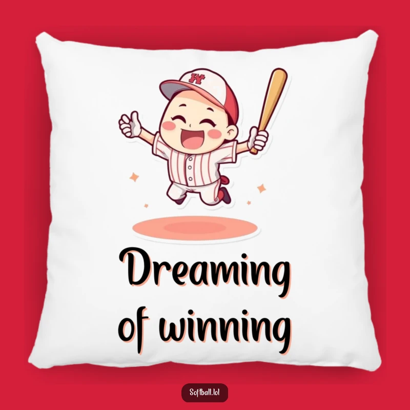 Funny Baseball Home Run Pillow: Victory Comfort, Perfect Sports Accent