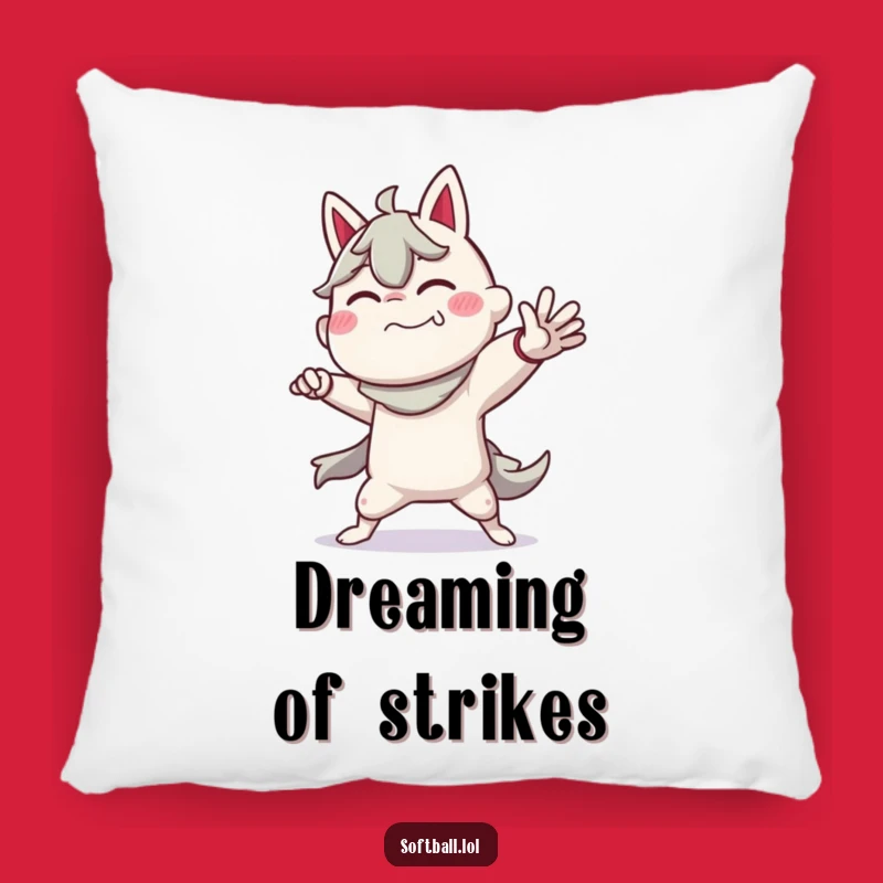 Funny Pitcher Pose Pillow: Add a Touch of Baseball Humor to Your Comfort