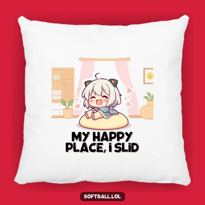 Funny Sliding Home Pillow: Cozy Sports Accent, Adorable Funny Throw Pillow Gift