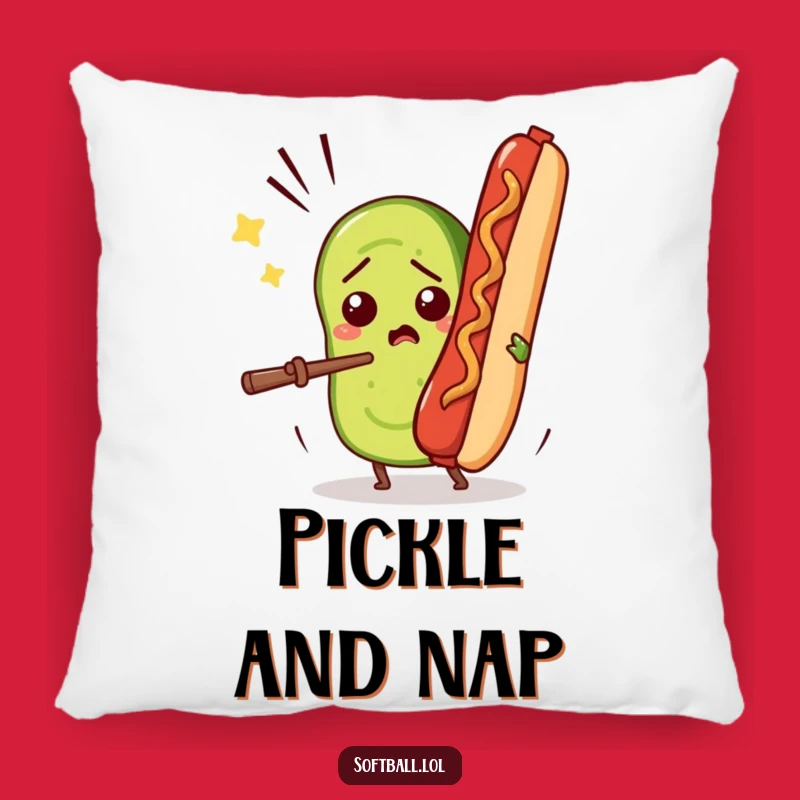 Funny Pickle vs Hot Dog Pillow: Cozy Up with This Foodie's Gift!