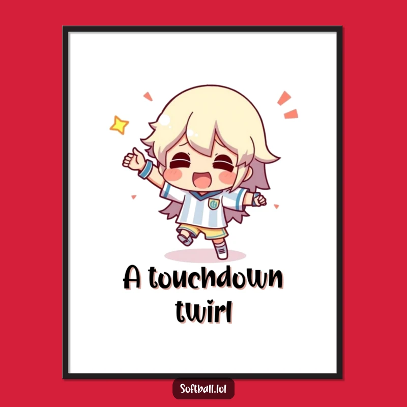 Funny Victory Dance Digital Print - Instant Silly Celebration Art