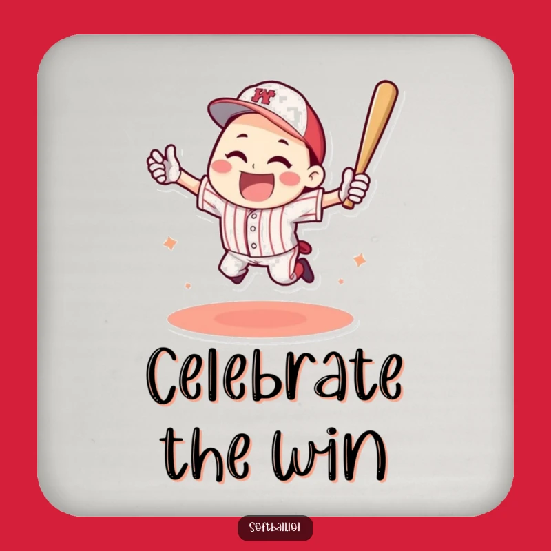 Funny Baseball Home Run Coasters: Protect Surfaces with Fun, Perfect Set