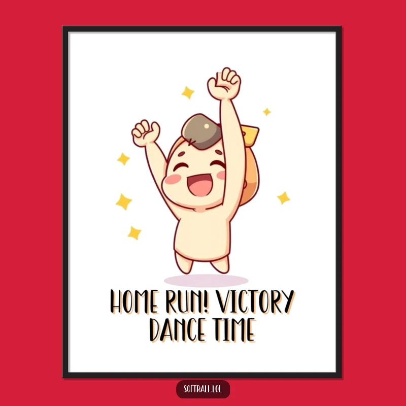 Funny Free Printable Wall Art: Joyful Celebratory Character Art