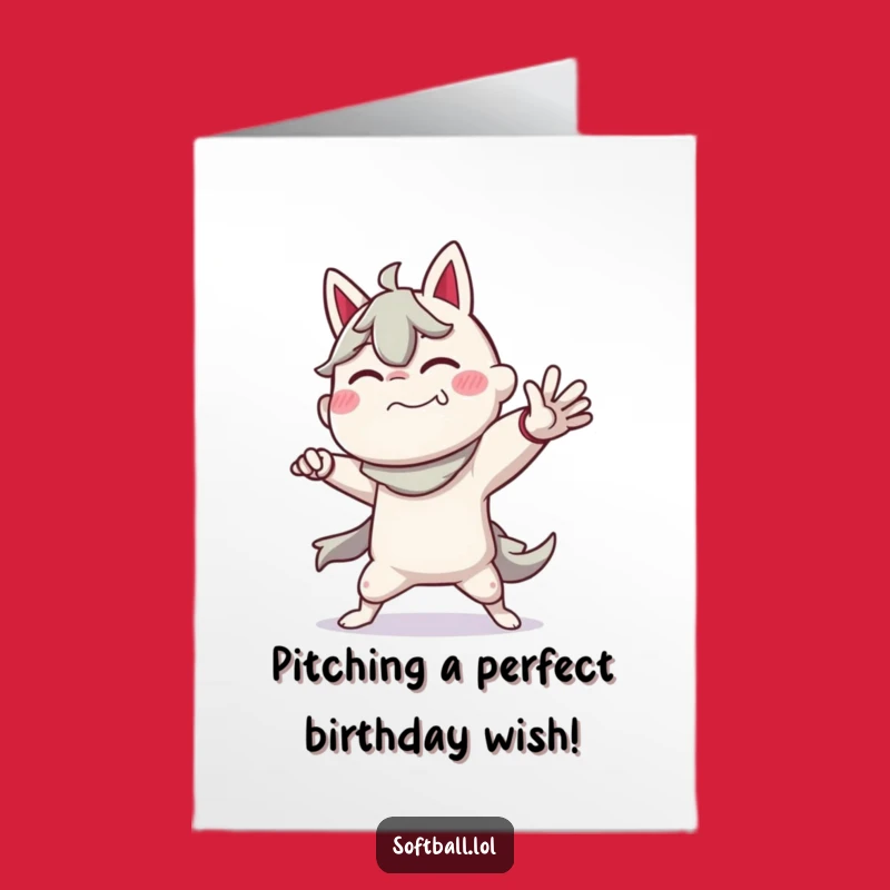 Funny Free Printable Birthday Card: Dramatic Pitcher - Hilarious Downloadable Gift