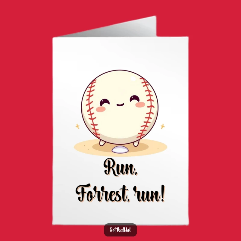 Congrats Free Printable Card: Joyful Softball Rolling, A Hilarious Downloadable Win!