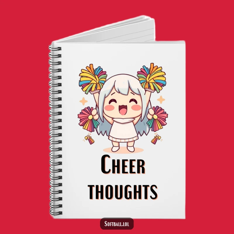 Funny Kawaii Cheering Character Notebook: Jot Down Cheers