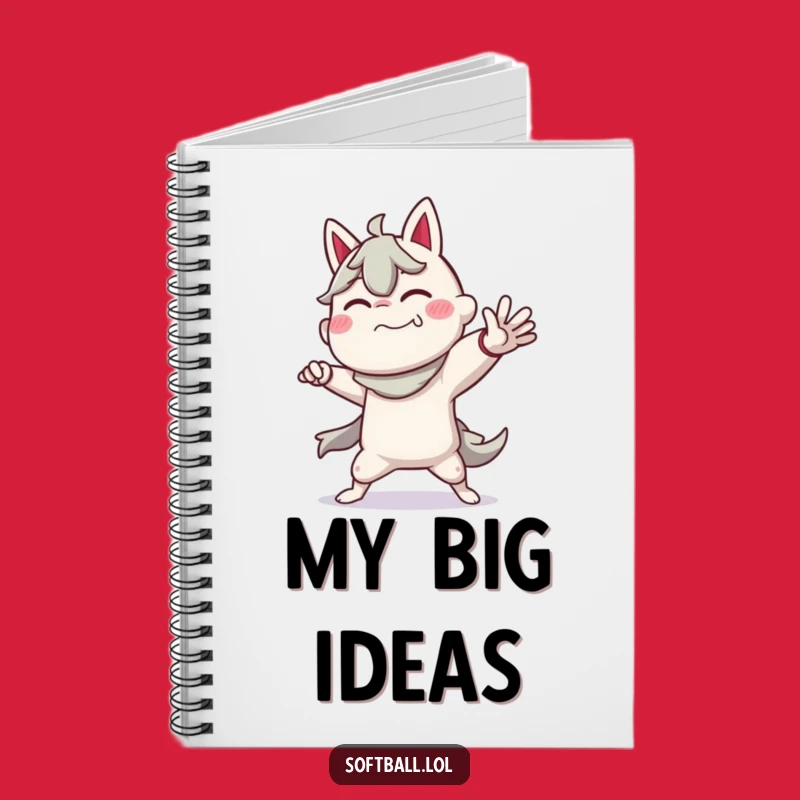 Funny Pitcher Pose Notebook: Keep Score of Your Ideas with This Hilarious Journal