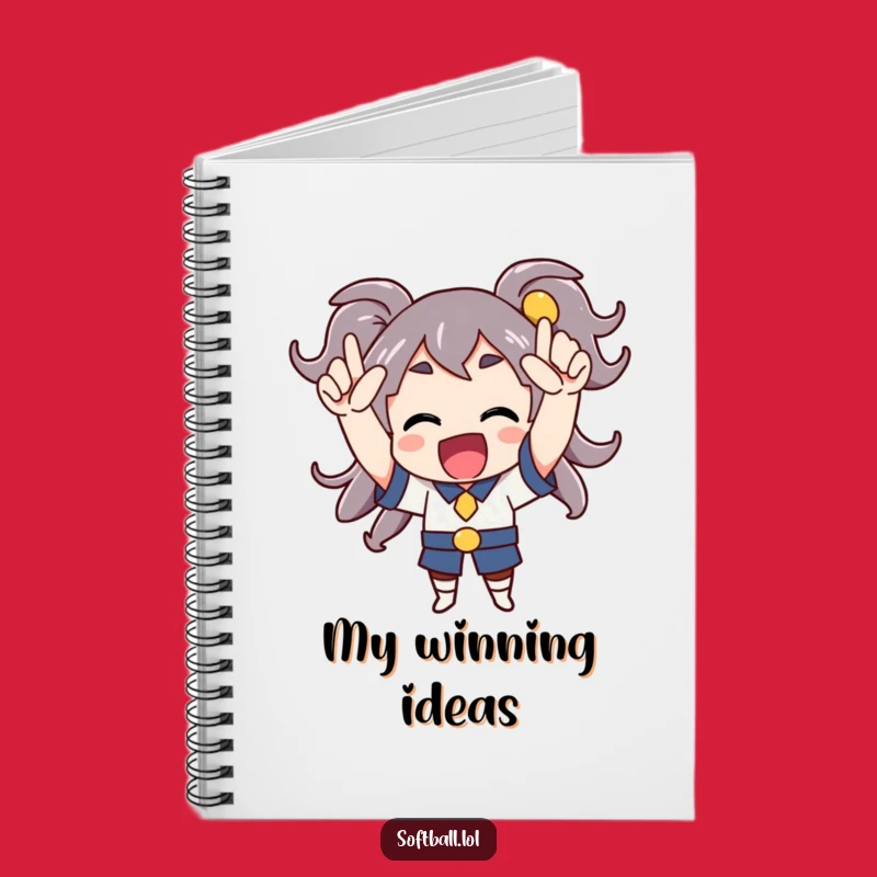 Funny Cheerful Character Notebook - Jot Down Successes with Enthusiasm