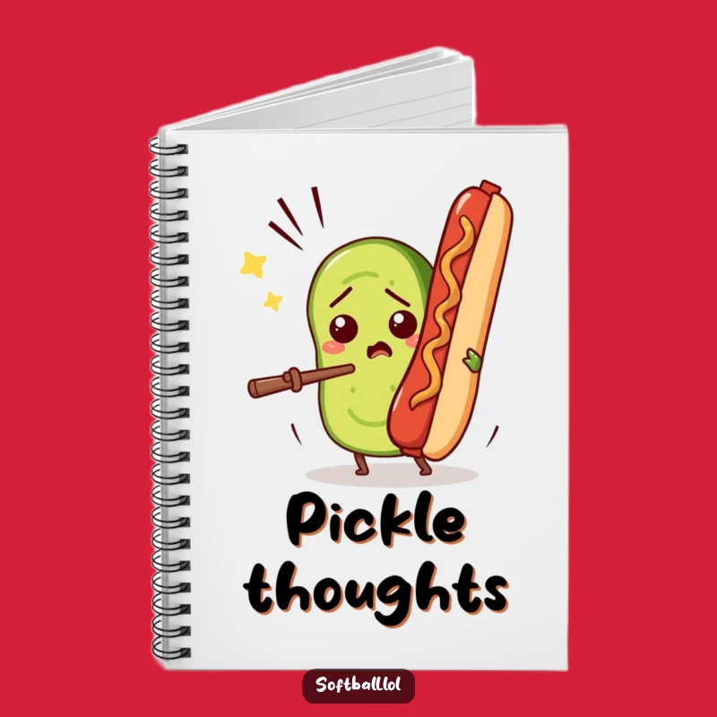 Funny Pickle vs Hot Dog Notebook: Jot Down Laughs with This Foodie Gift!