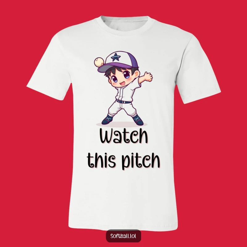 Funny Pitcher T-Shirt: Dynamic Action, Perfect Baseball Player Gift