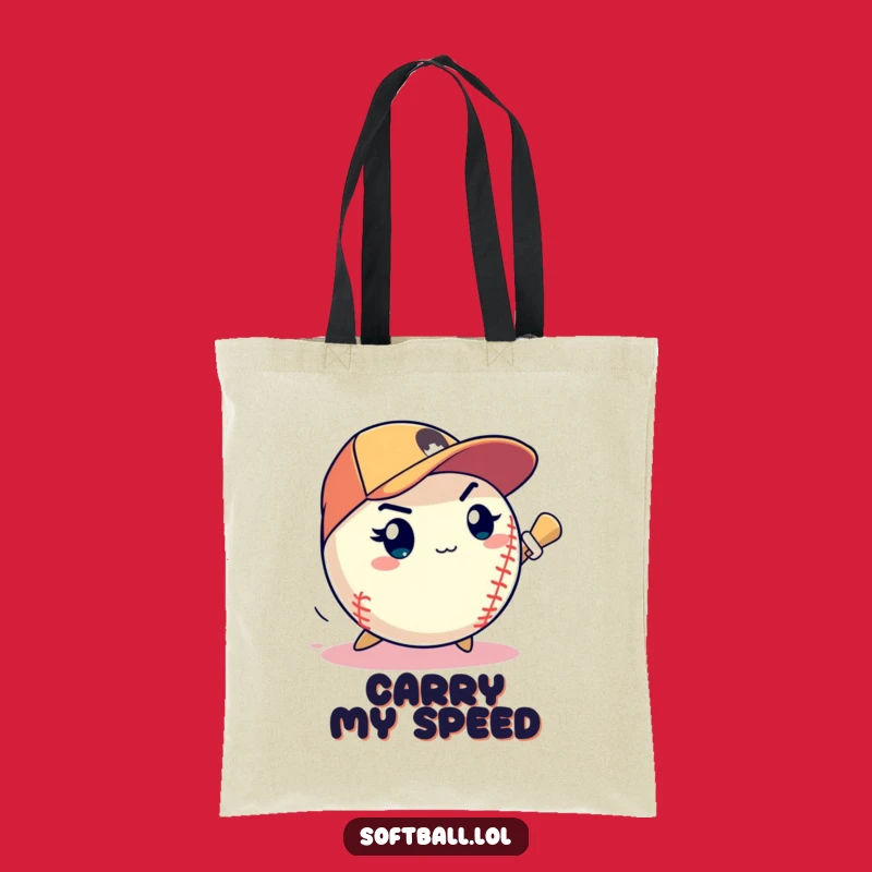 Funny Pitching Softball Tote Bag - Carry Your Focus