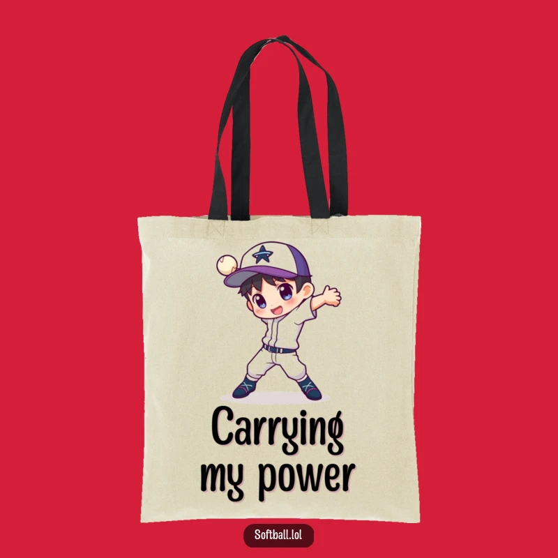 Funny Pitcher Tote Bag: Dynamic Style, Perfect Baseball Gear Bag