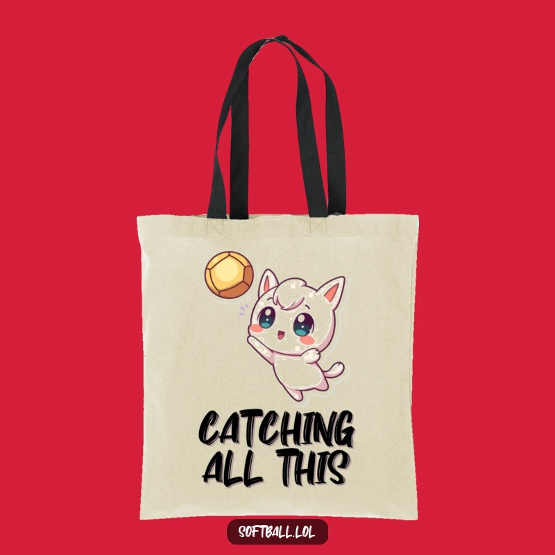 Funny Fly Ball Tote Bag: Kawaii Character Catch Bag, Wonderful Funny Gift